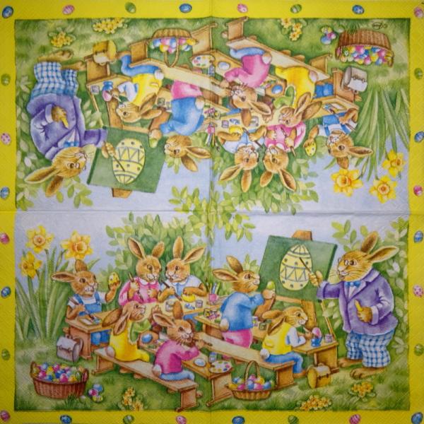 037 Rabbits:  unnatürlich - 3-ply - Ambiente